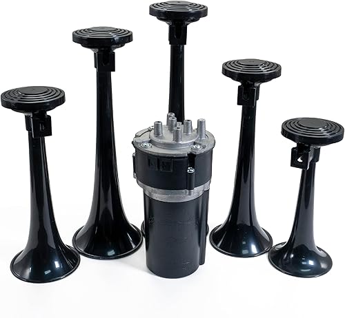 Miniatura 4 de Dixie - Bocina de aire eléctrica musical - Tono Dixie clásico, 12 voltios, fácil de instalar, para automóviles, camiones y barcos