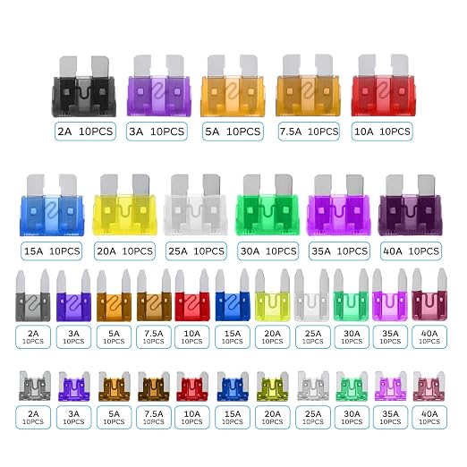 Kit de fusibles para automóvil BESTOYARD, 330 piezas, fusibles automotrices para autos, RV y alta capacidad miniatura 2