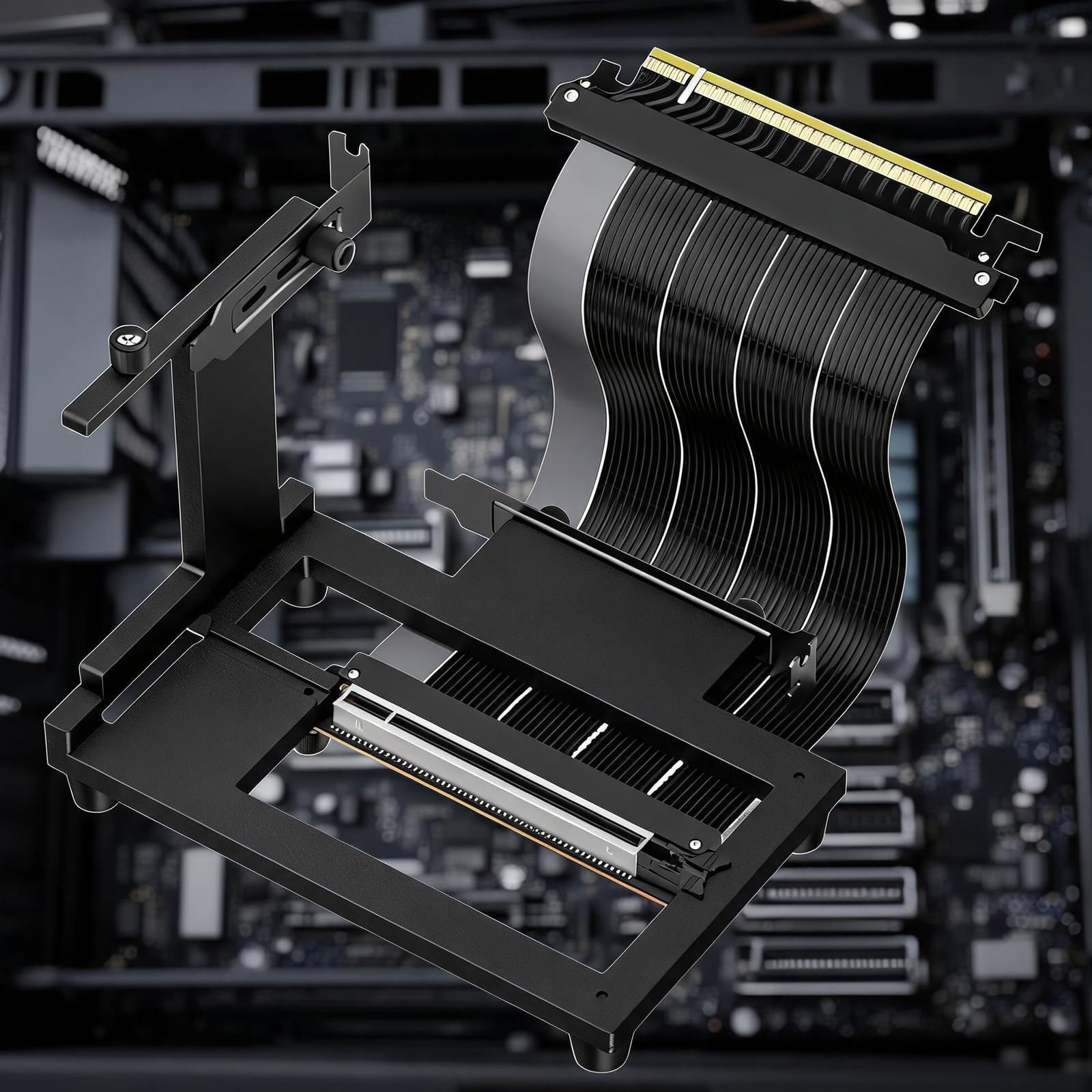 Computer Build - Soporte vertical para tarjetas gráficas (con cable