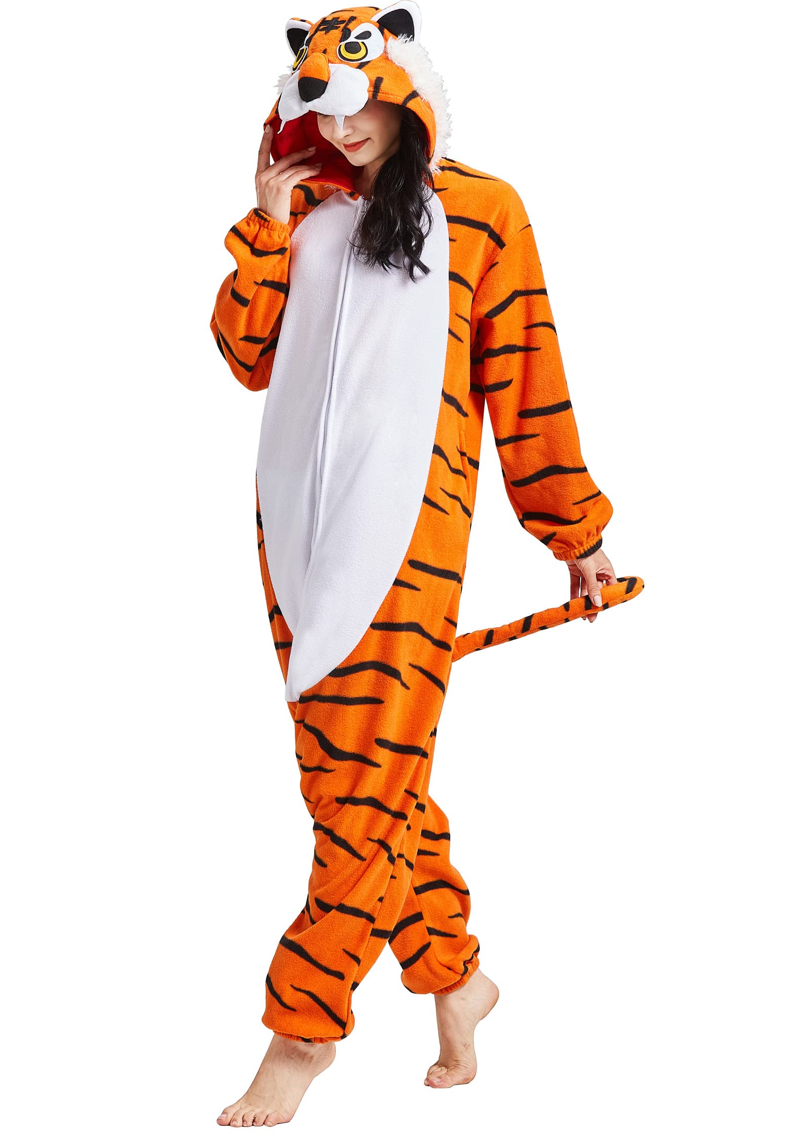 DarkCom Unisexe Adulte Cosplay Animal Onesie Kigurumi Costume Une pièce Pyjama vêtements de Nuit Combinaison