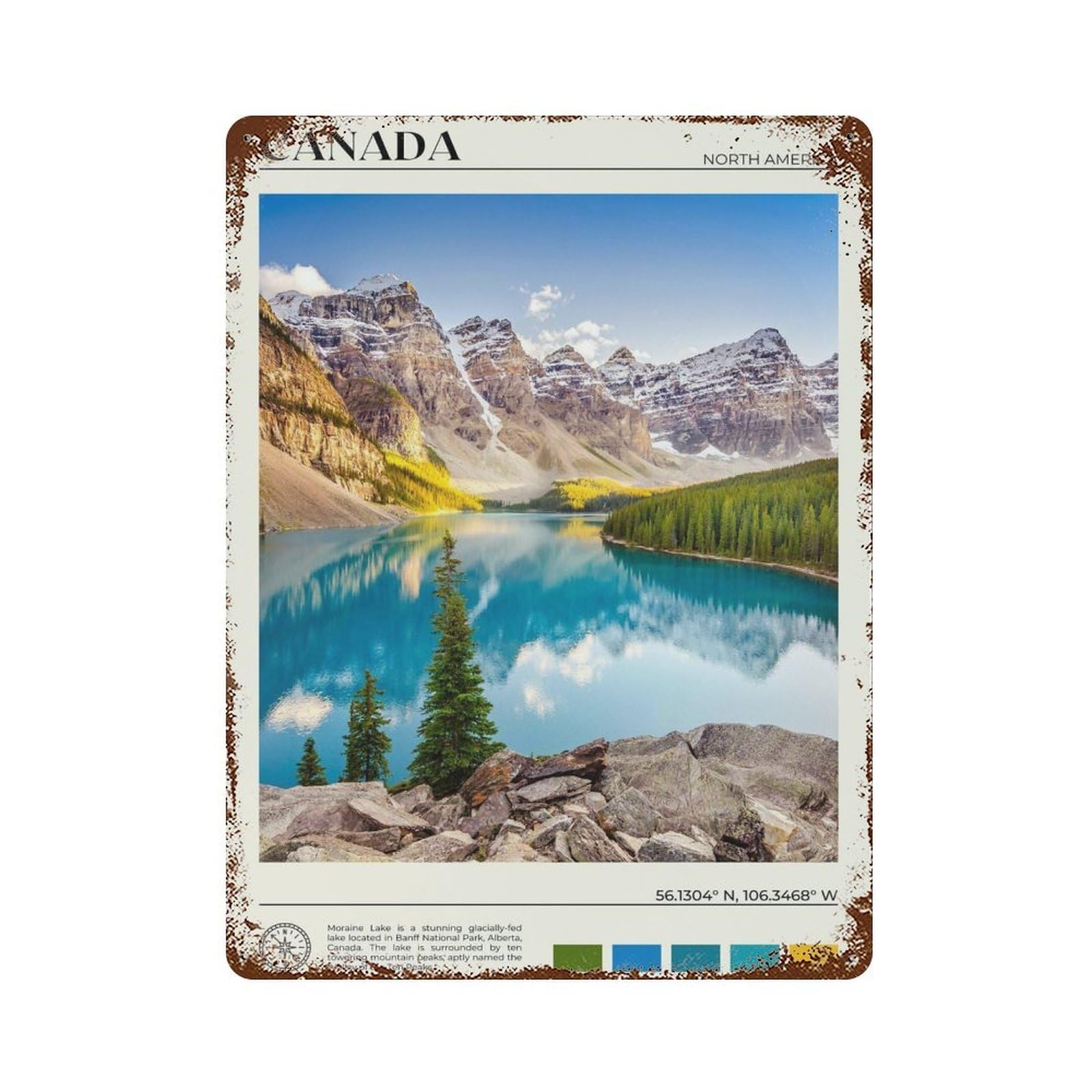 xiaoxiaoshen Real Photo Canada Decor Toronto Vancouver Wall Decor Art Metal Tin Poster Modern Home Decor Art Home Bar Shop Decorations Vintage Sign 40x30cm
