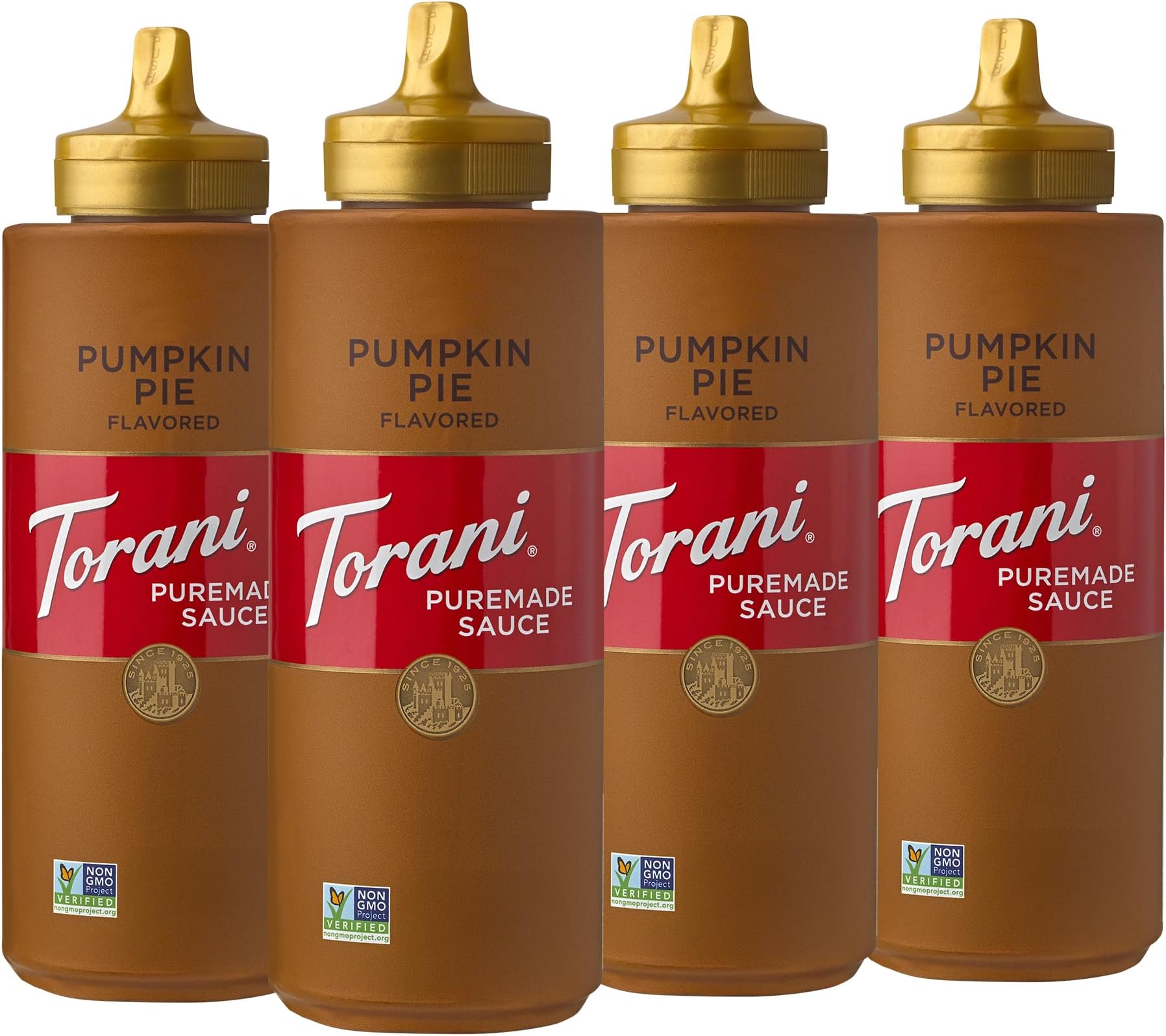 Torani Puremade sauce, pumpkin pie, 16 oz (Pack of 4)