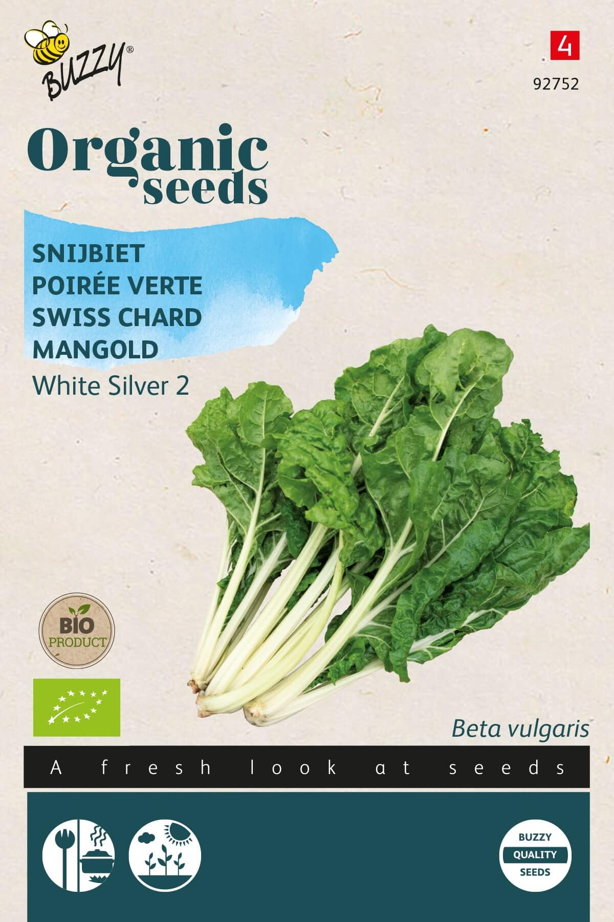 Buzzy Organic Swiss Chard White Silver 2 (BIO)