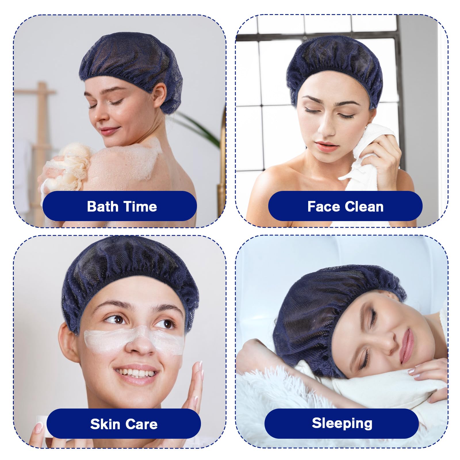 Jeffdad 6 retine per capelli per dormire riutilizzabili da donna