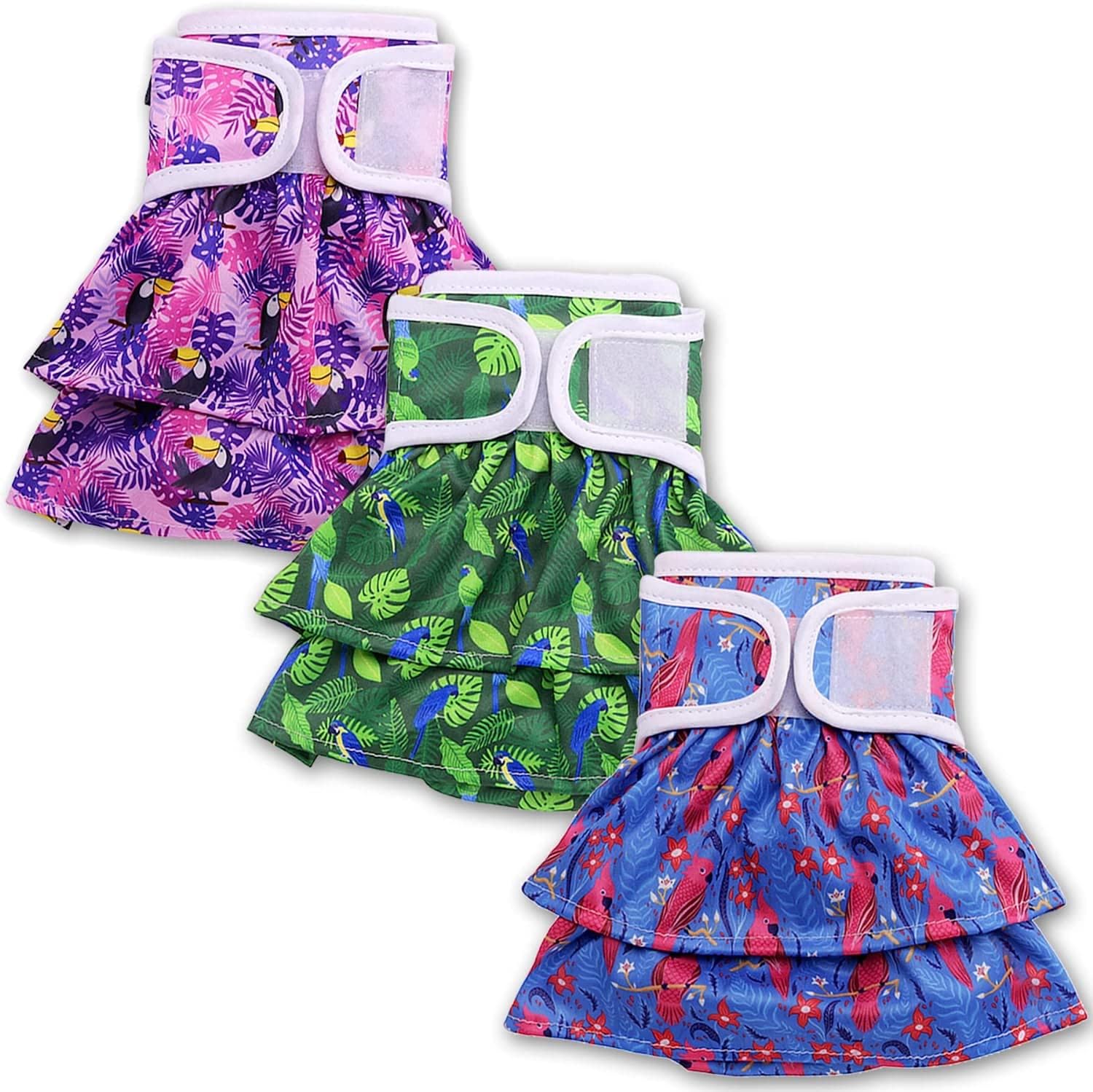 Dog Diapers Washable & Reusable Female and Male Dog Diapers Materials Durable Machine Washable Solution for Pet Incontinence and Long…