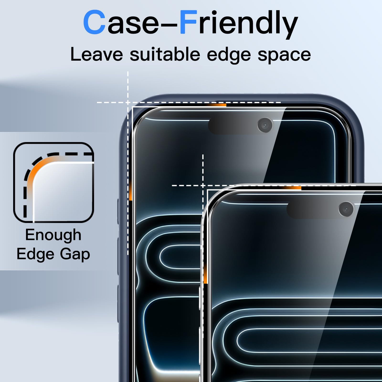 JETech Protection Anti-Espion iPhone 17 Pro 6,3 Pouces Film Verre Trempé Lot de 2