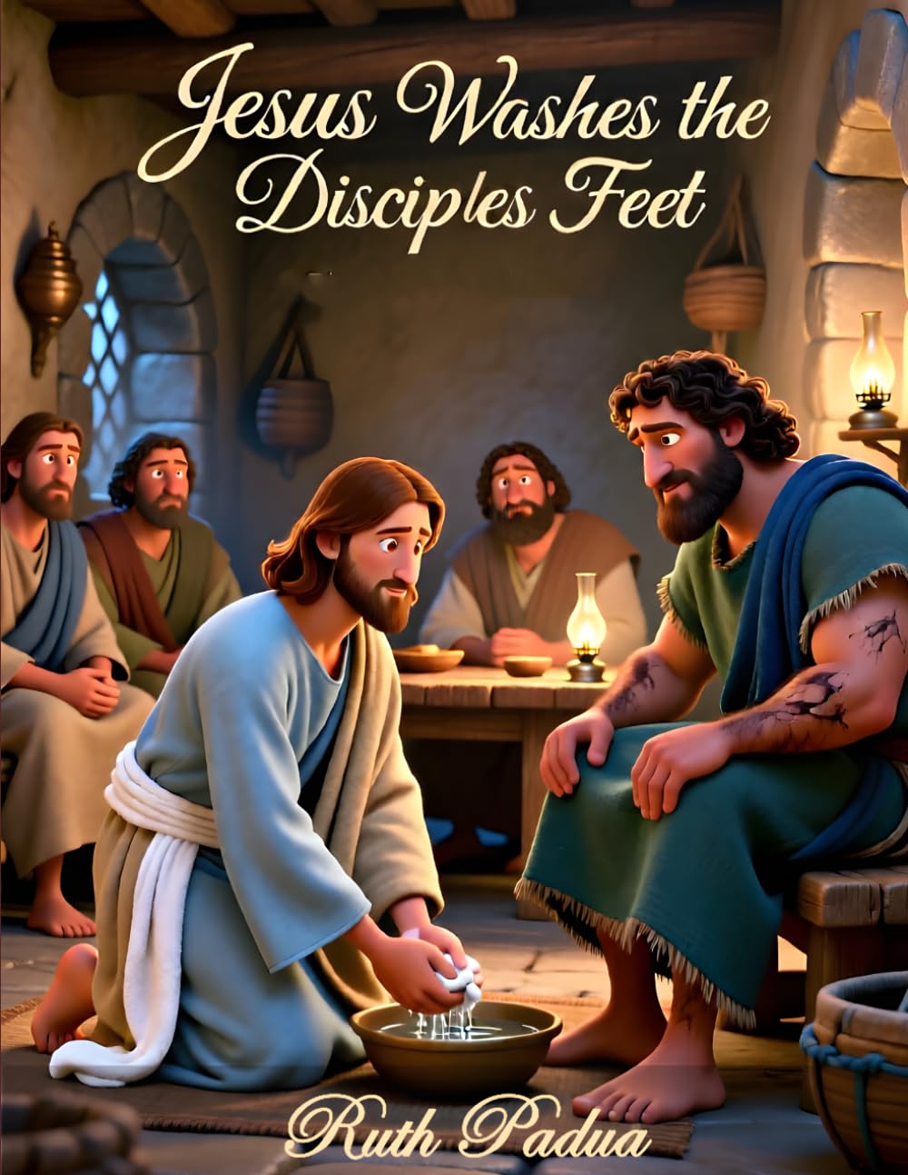 Bible Stories, Jesus Washes the Disciples’ Feet: A New Testament Bible Story for Kids About Serving Others and Following Jesus: Religious, ... Book, Biblical Stories for Kids, Noah's Ark