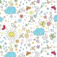 Papel Presente Bobina Couche 40Cm Mod 154 Riscos E Rabisco Bo-100Mts 108795