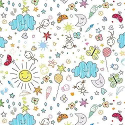 Papel Presente Bobina Couche 40Cm Mod 154 Riscos E Rabisco Bo-100Mts 108795