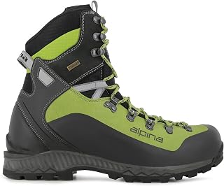 Alpina Diablo Mountaineering Boots: 3mm Split Leather, Sympatex Waterproof, Vibram Grip - Made in Europe for Alpine Hiking