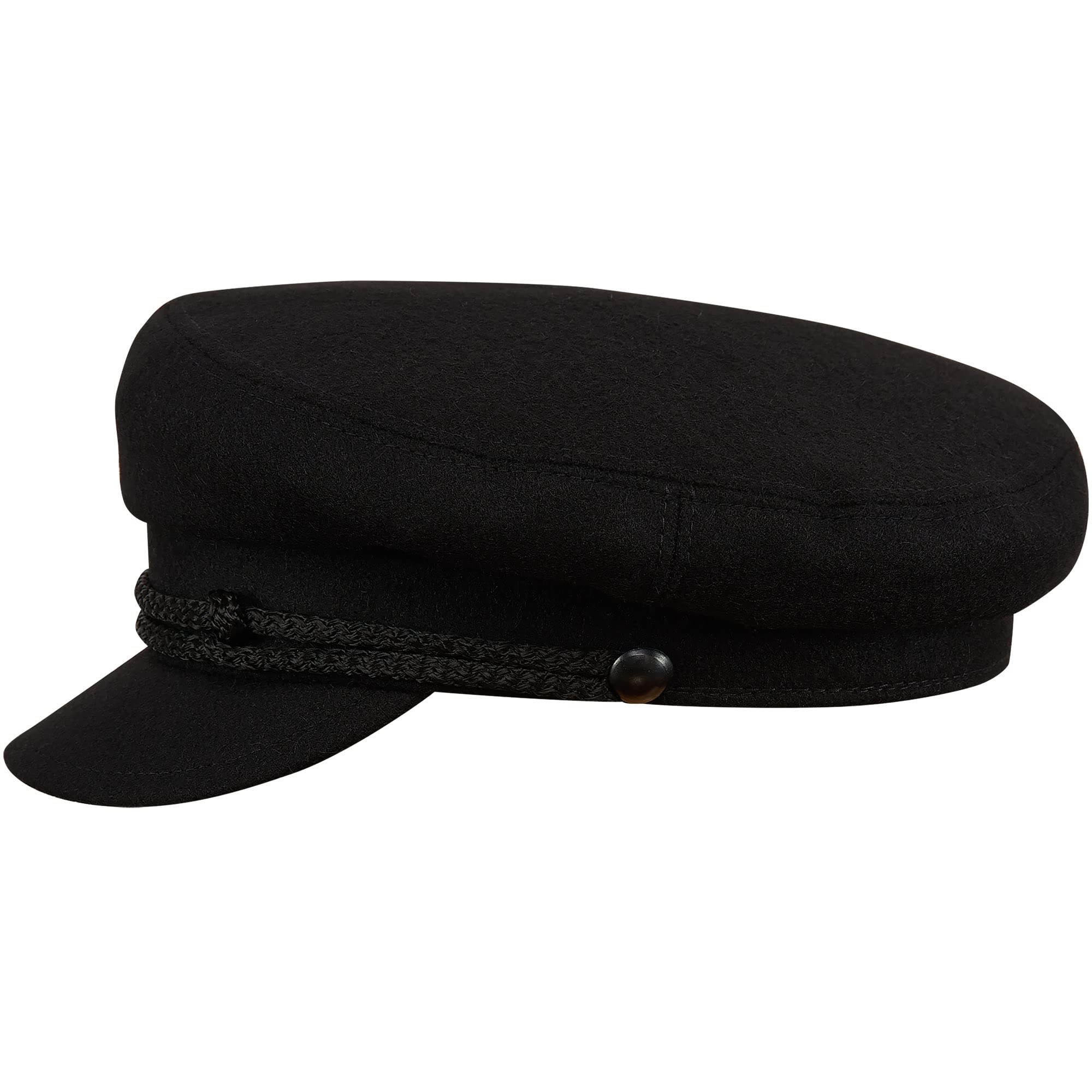 "Maciejówka Model 3" Fisherman Style Fiddler Cap | Wool Fiddler Cap for Men and Women | Warm Wool Captain Cap