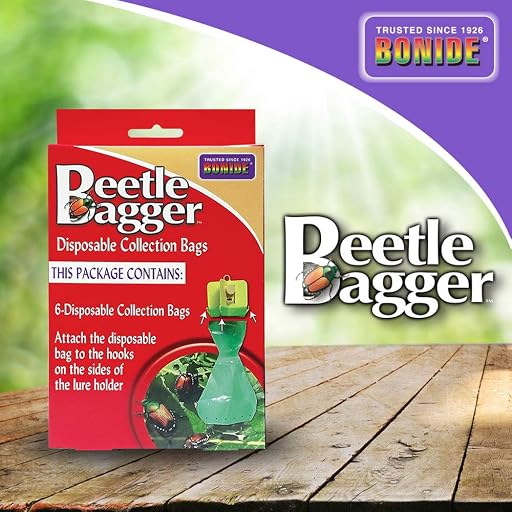 Bonide Beetle Bagger Japanese Beetle Trap Bag Refill, Includes 6 Disposable Collection Bags for Indoor & Outdoor Use