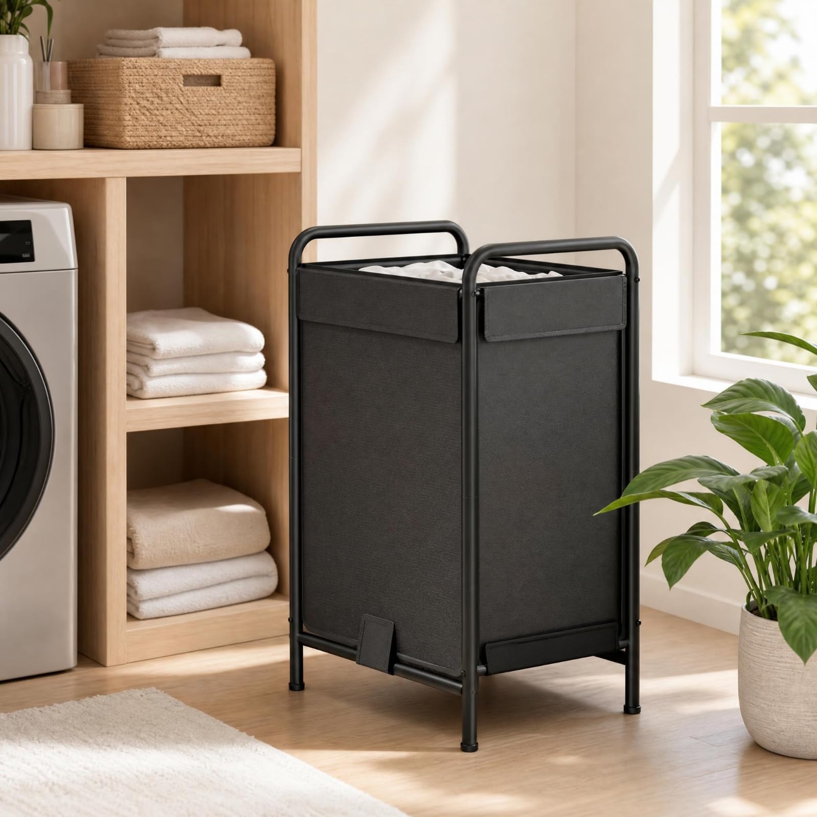 MagiDeal Cesto Biancheria Bagno Cesto Cestino Contenitore Organizzatore in Oxford con Struttura Stabile E Manici a Tubo Apertura Superiore per Carico Facile