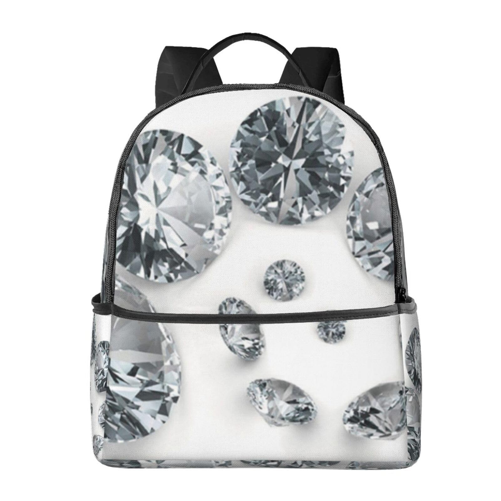 Sac à dos de travail BAFAFA chic imprimé diamant pour ordinateur