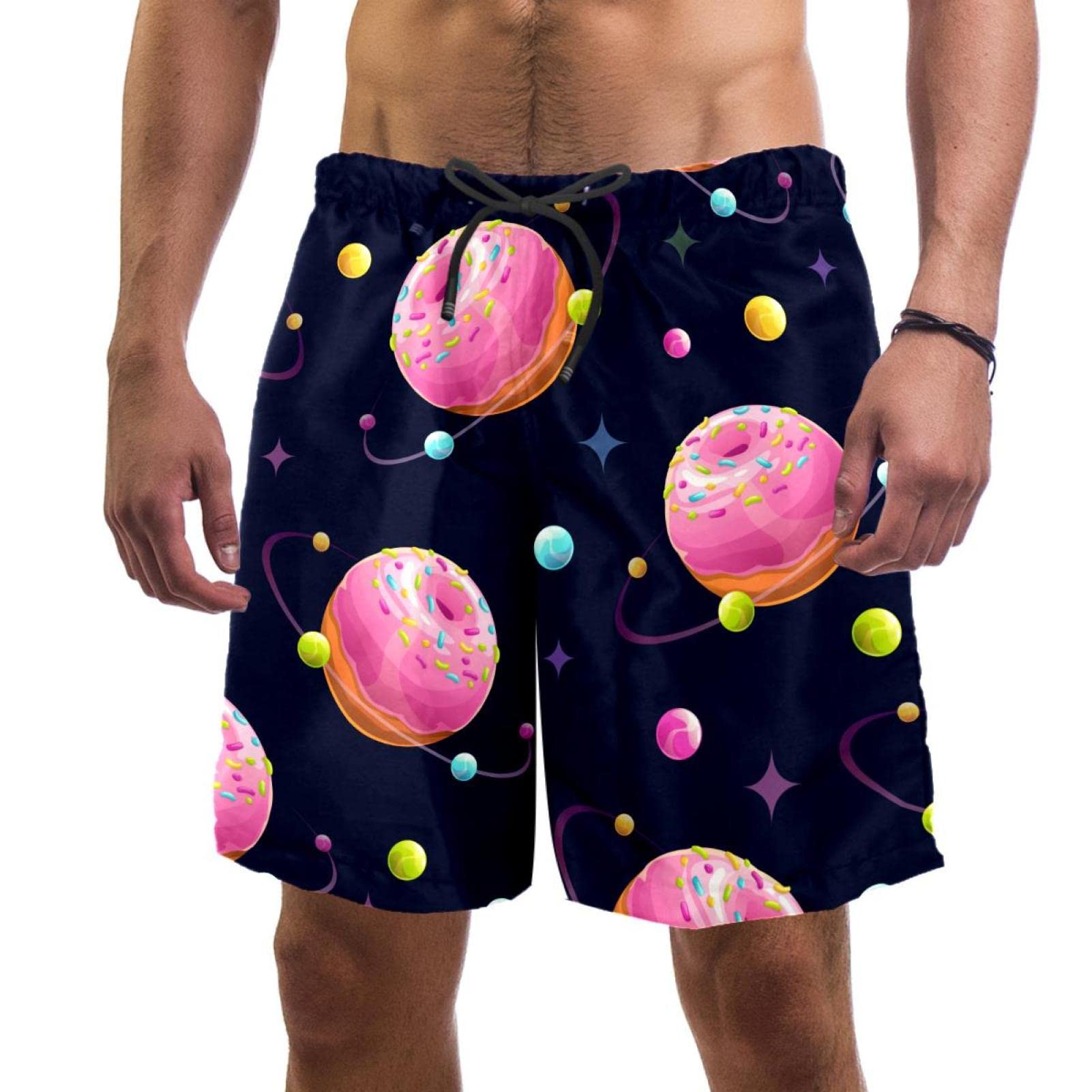 Maillots de Bain pour Hommes Planètes à Beignets Short de Plage - 5