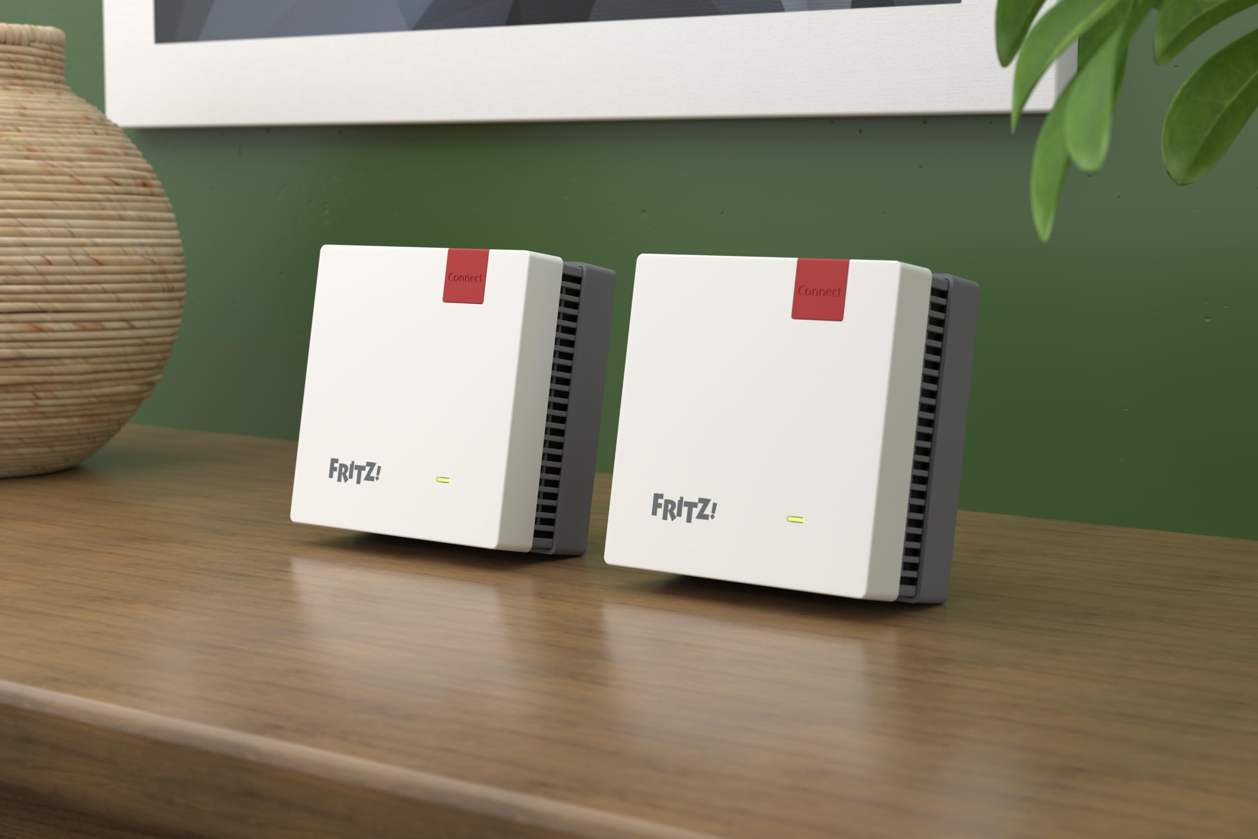 FRITZ!Mesh Set 1700 2er-Set | schnelles Wi-Fi 7 bis zu 3.600 MBit/s | WLAN-Abdeckung für 3-5 Räume | ideal für Internetrouter oder Glasfasermodem (ONT) | einfache Einrichtung | Made in Europe