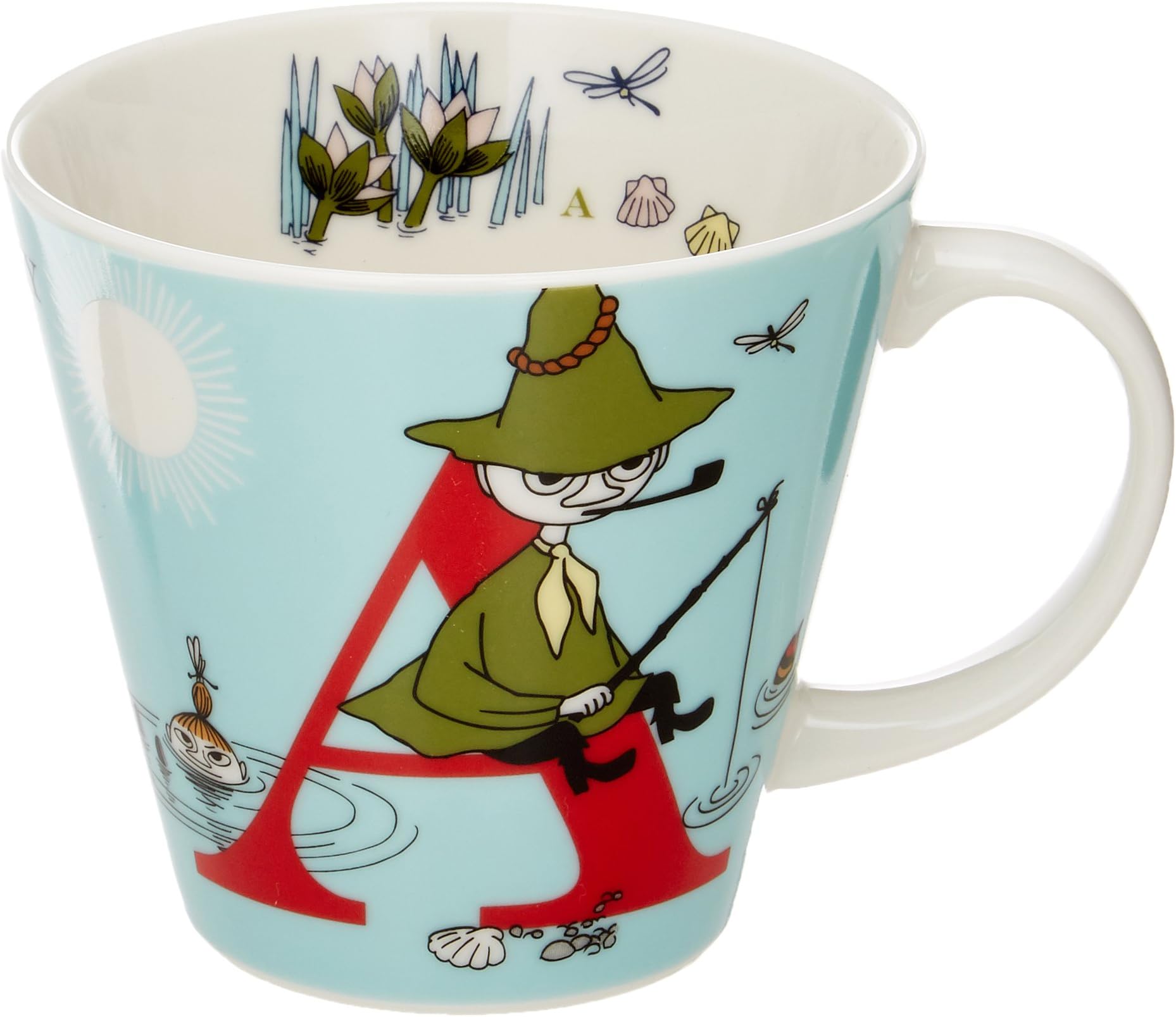 MOOMIN Moomin initial Mug A MM630-11A (Japan import / The package and the manual are written in Japanese)