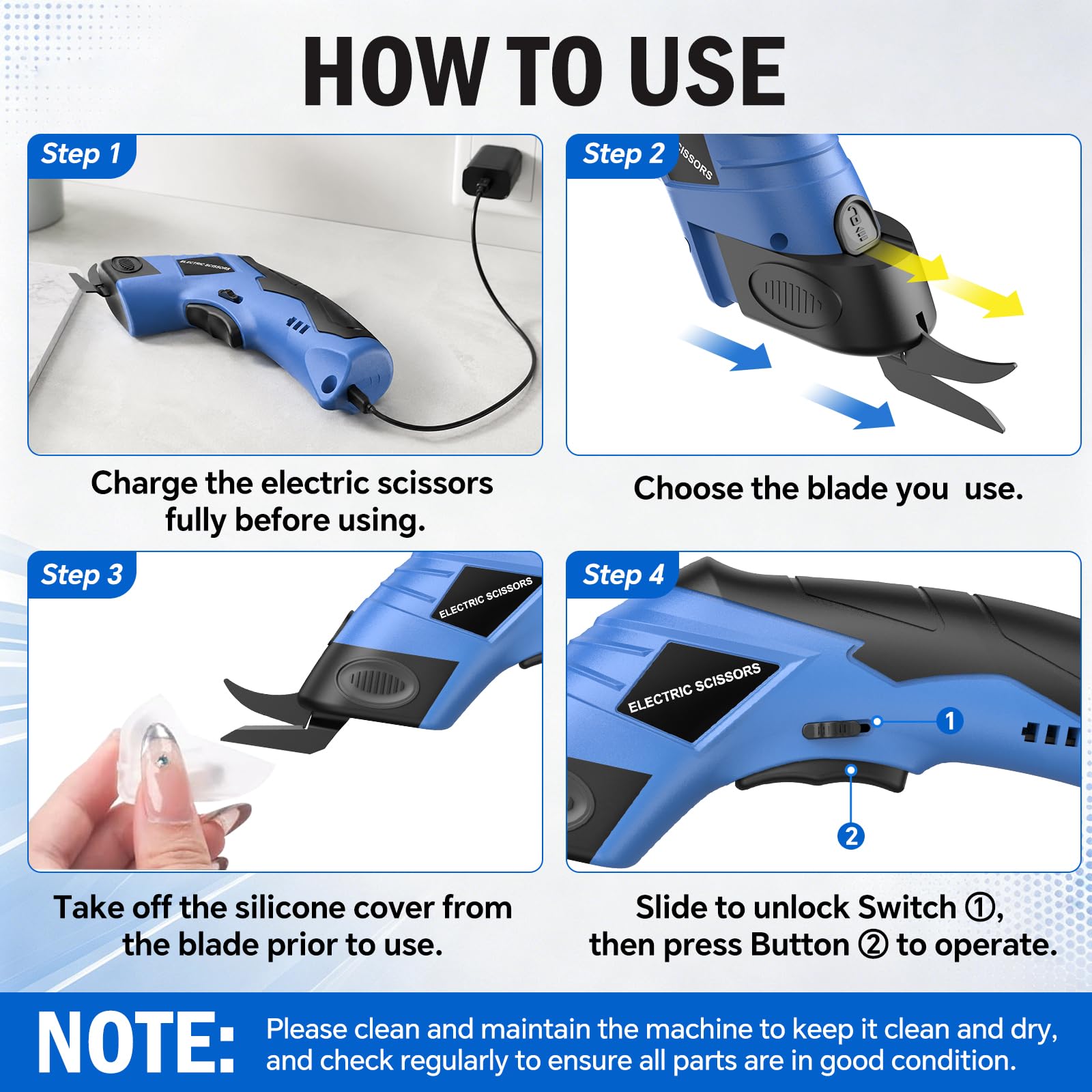 Electric Scissors - Cut Through Anything! -8