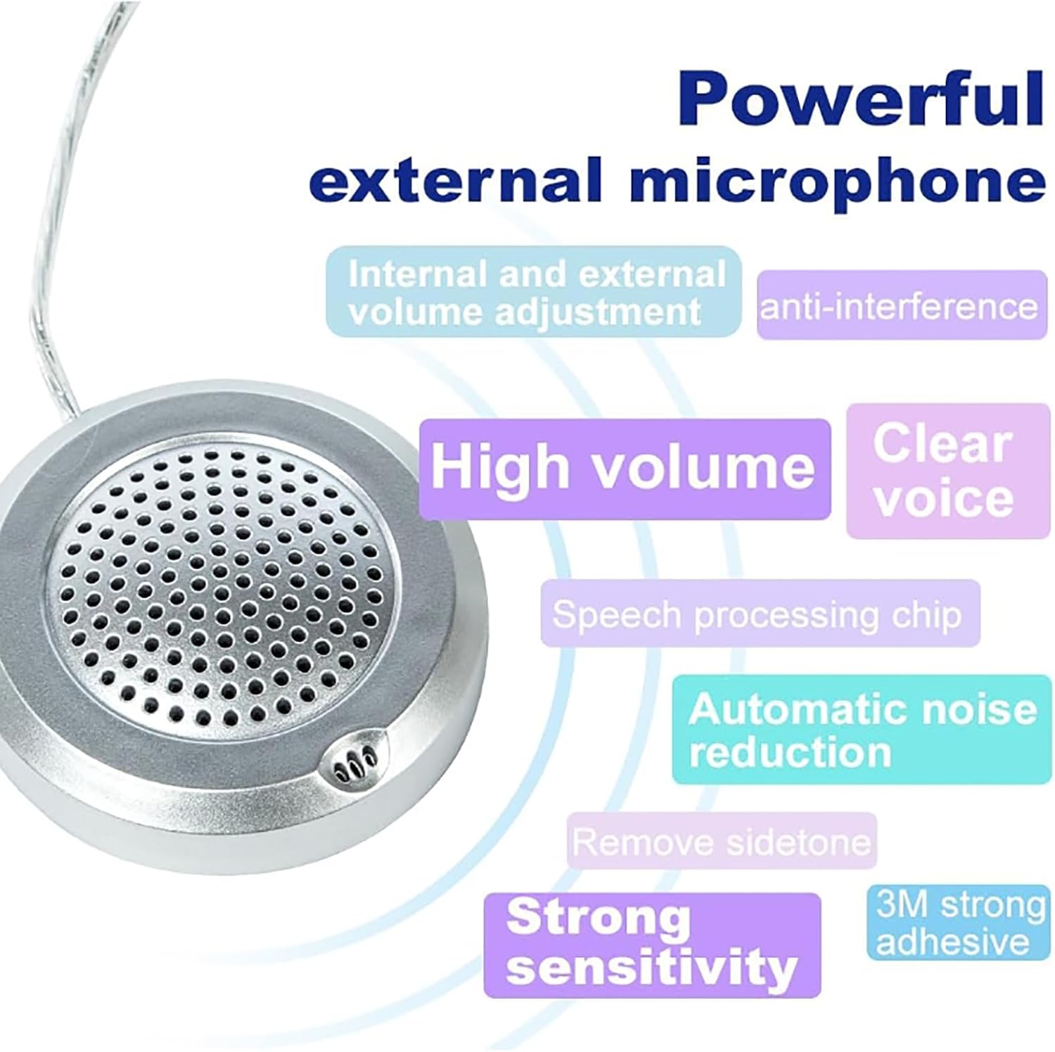 Bank Window Counter Intercom, Window Speaker, with Extension, High Definition Recording Function, Automatic Squelch and Anti Howling, for Store Office Hospital Bank Restaurants Hotels