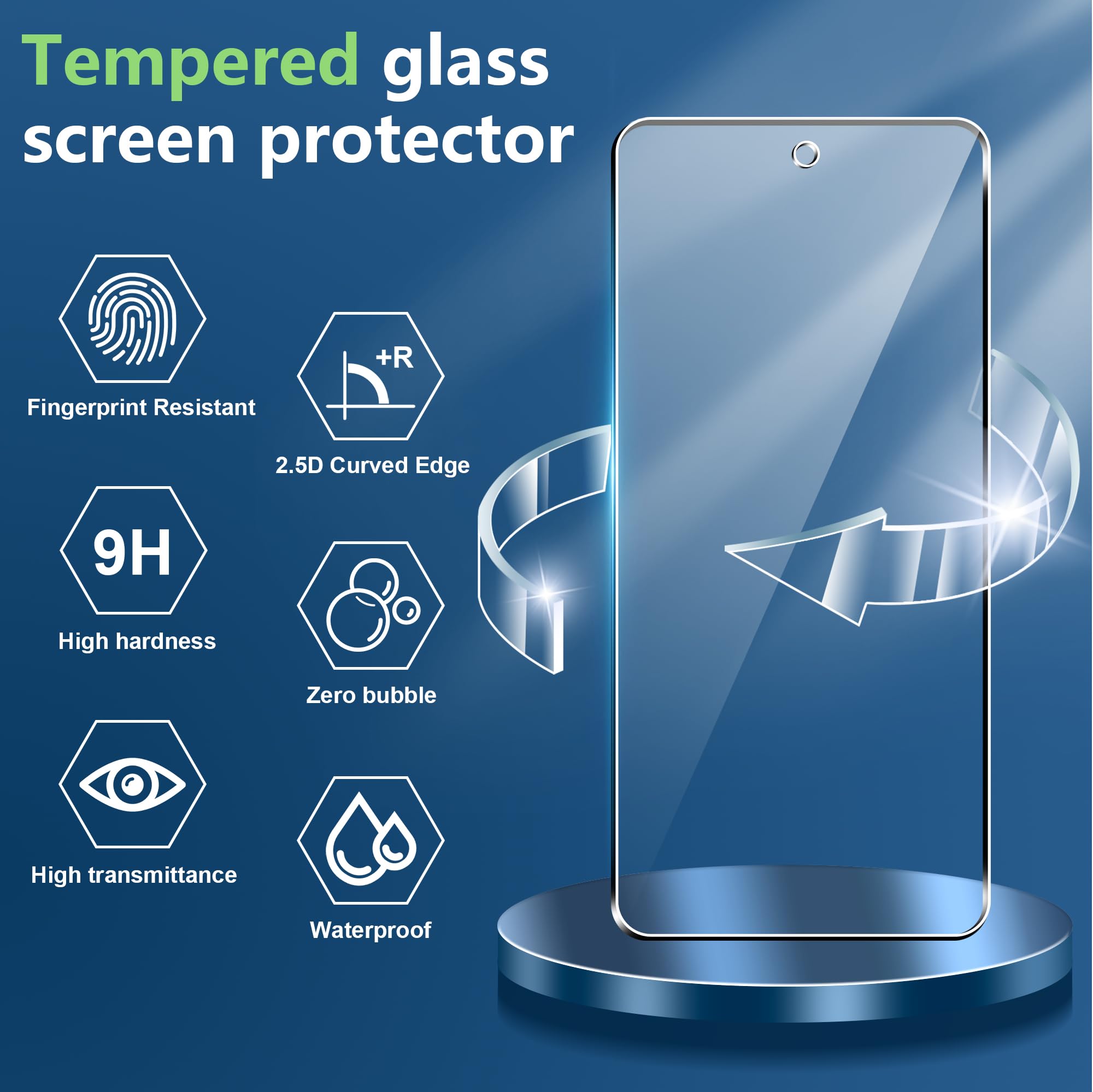 Beschermfolie voor Oppo Reno 15 5G pantserglas, 2 stuks