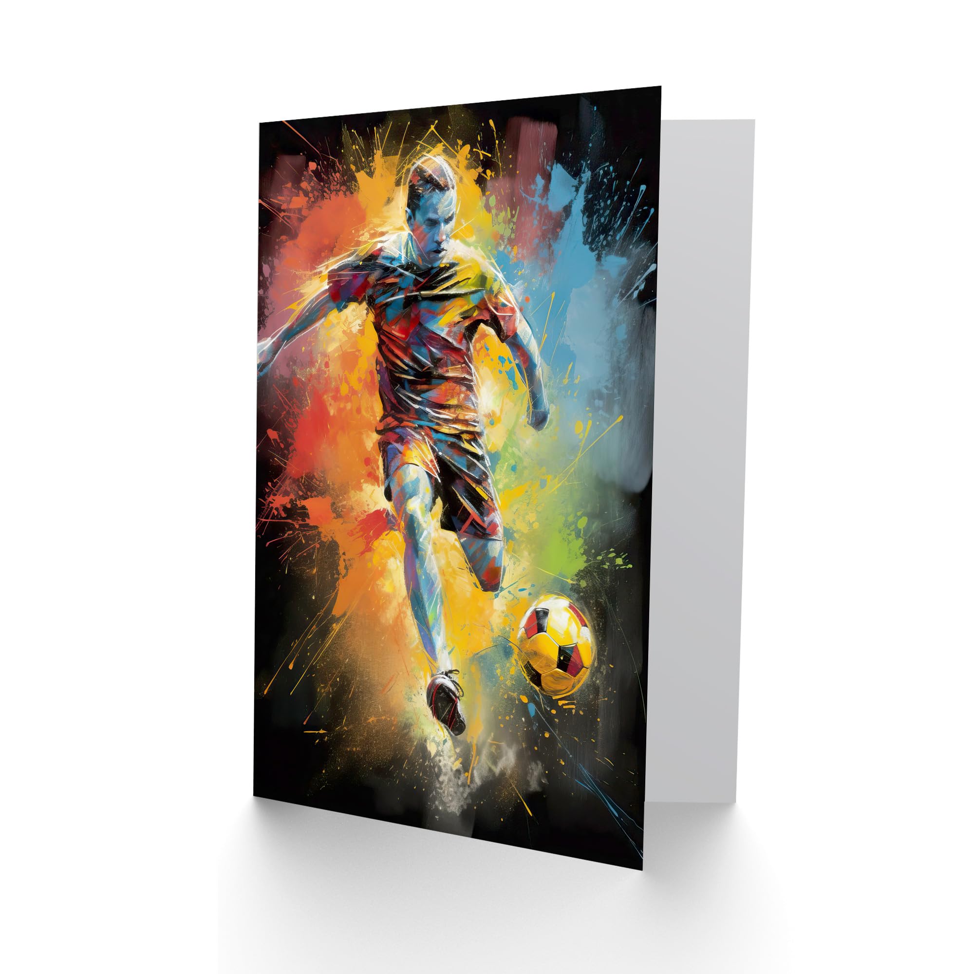 Artery8 Football Fan Grußkarte, Blanko – Für Geburtstag, Vatertag, Danke, 17,5 X 12,5 Cm