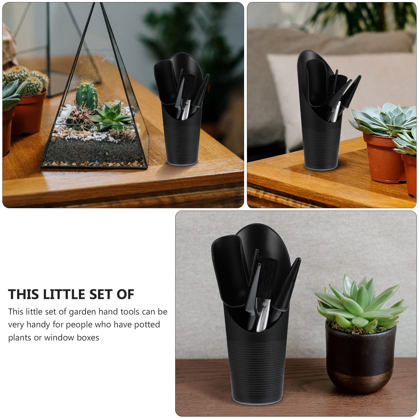 BESTonZON 3 Series Herramientas De Jardinería Mini para Plantas Suculentas Transplante Ergonómico para Jardín Y Macetas 5 Piezas*3