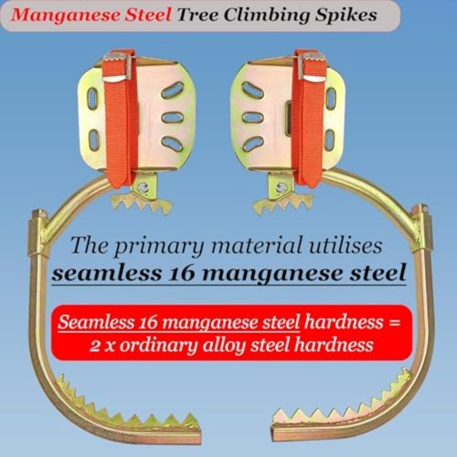 Scarpe da Arrampicata Regolabili durevoli per elettricisti - Equipaggiamento Professionale Lineman con Punte sicure, Ideale per la Manutenzione dei Pali di utilità e l'arrampicata degli Alberi