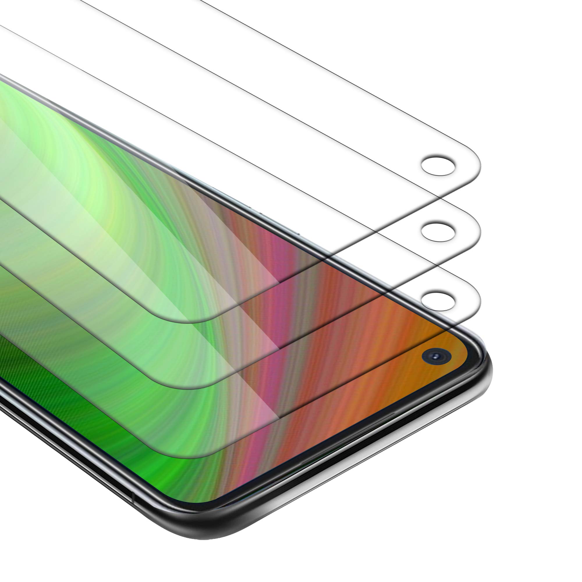 Cadorabo 3x Pellicola Protettiva compatibile con Oppo A53 in ELEVATA