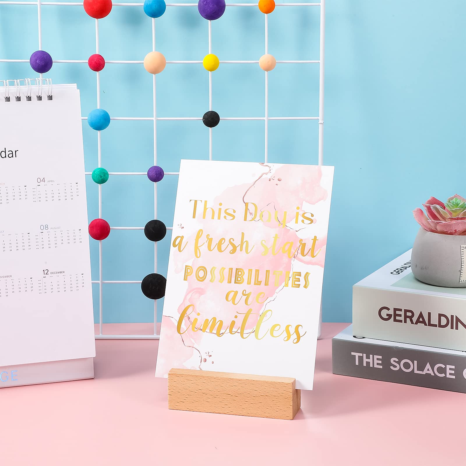 30 Pieces Inspirational Quote Desk Card, Inspirational Desk Decor for