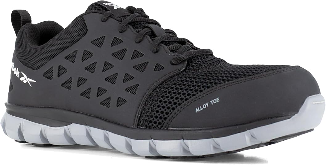 Reebok Men's Rb4041 Sublite Cushion Safety Toe Athletic Work Shoe Black