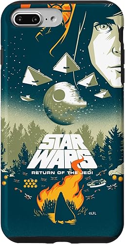 Miniatura 12 de Funda para iPhone 15 Pro Max con póster de película retro ilustrada de Star Wars El regreso del Jedi