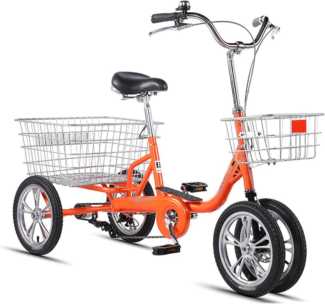 Three Wheel Bike 14Inch Adult Tricycle with Shopping Basket Adult Bicycle Outdoor Sports Comfort Bicycles Bike 3Wheel / 4Wheel Cycling Pedalling