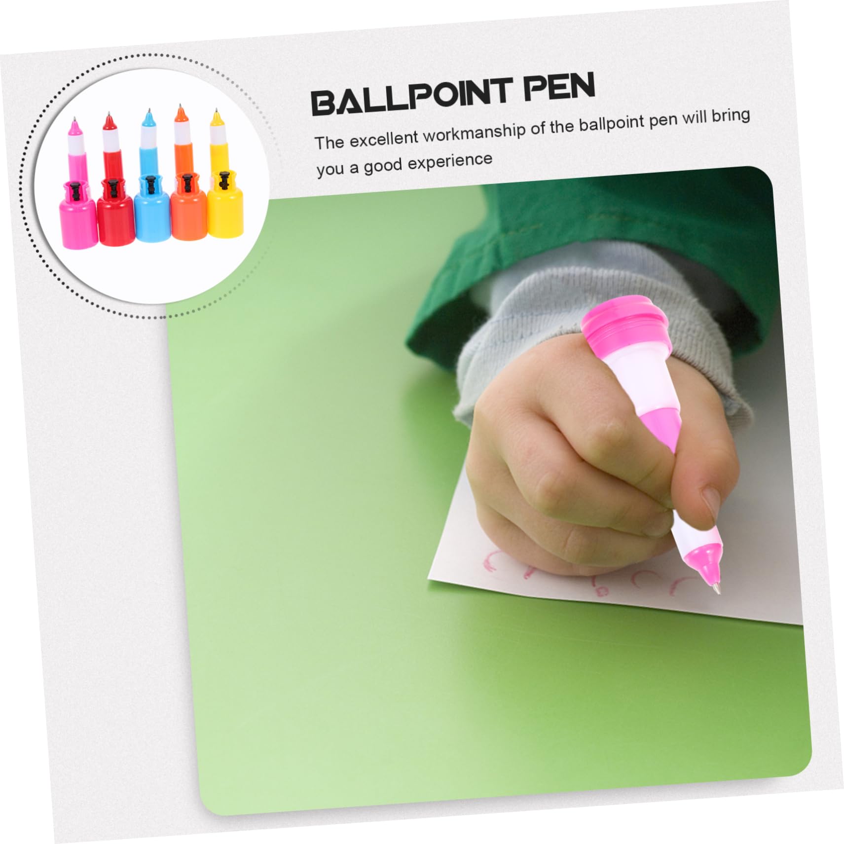 VILLCASE 4 Set Penna A Sfera Per Serbatoio Di Gas Punto Evidenziatori Gel Prodotto Gadget Multi Agitarsi Penne A Sfera Portatili Comode Mini Penne Comode Penne A Sfera Plastica 18 Pezzi * 4