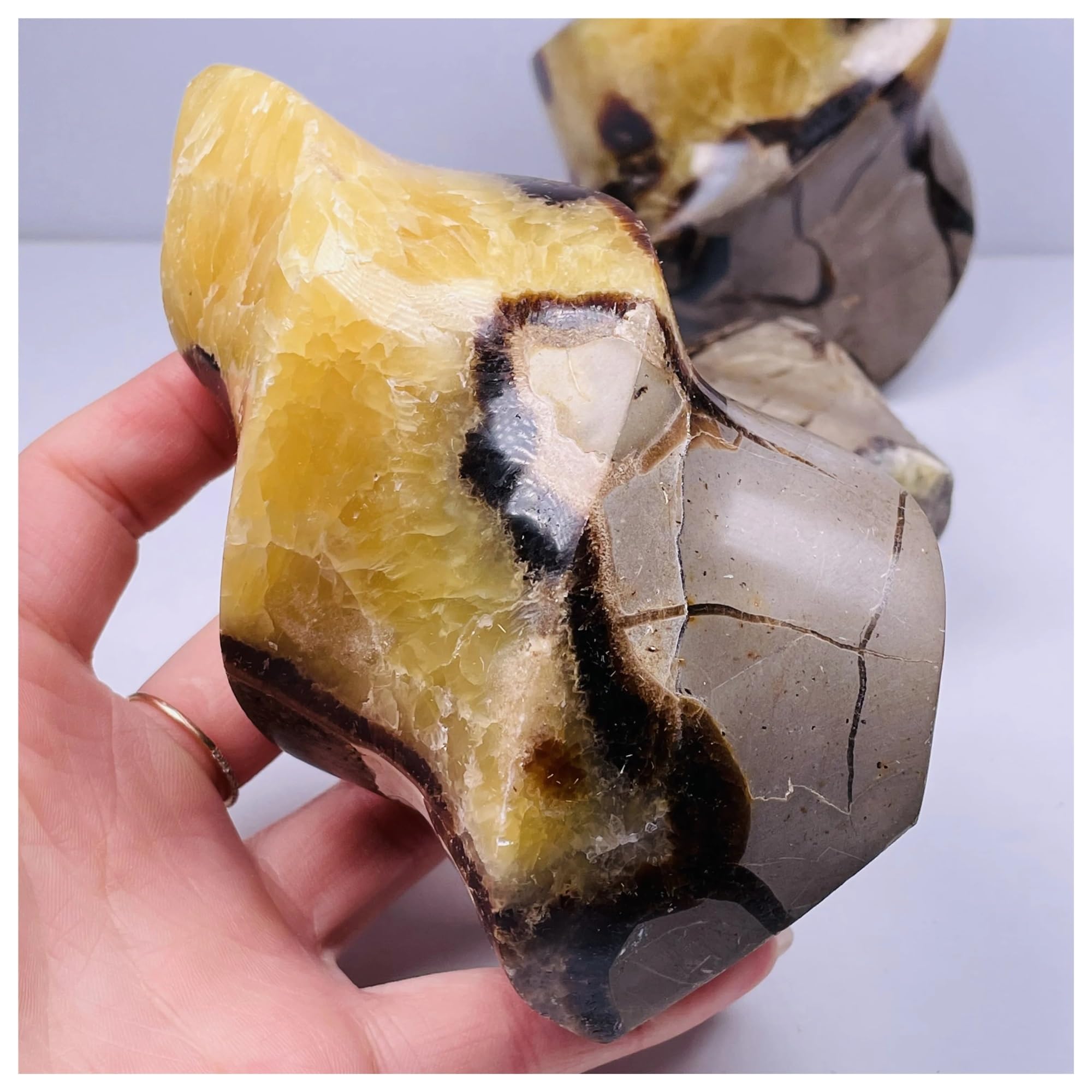 Cristales Antorcha de Septarium Natural de 650g para meditación