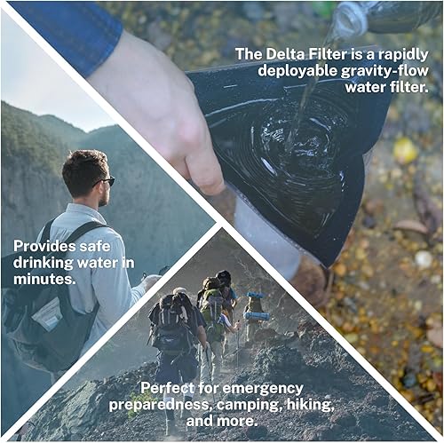 Miniatura 2 de Filtro de agua de emergencia Delta Filtro de agua personal para camping senderismo mochileros y preparación de emergencias Ligero reutilizable y