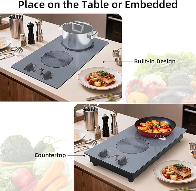 Estufa Eléctrica 2 Puestos 20 Pulgadas 110V miniatura 3