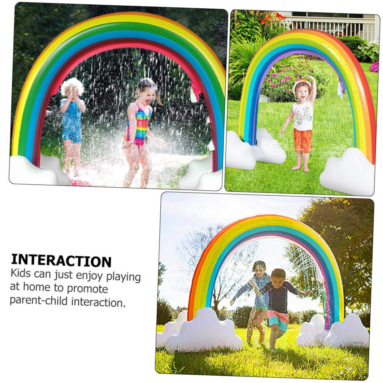 Jouet d'eau Gonflable Arche Arroseur 1 Pièce PVC pour Garçon et Filles