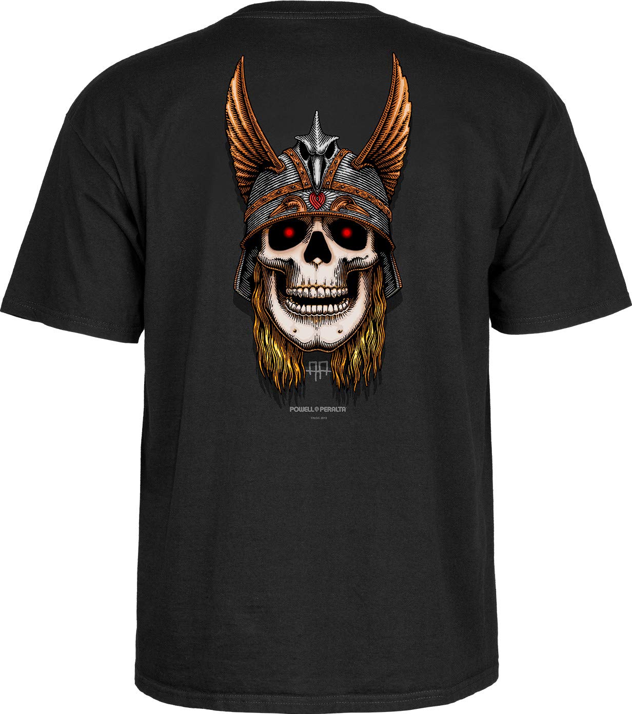 Powell Peralta Andy Anderson Skull T-Shirts, Black, XXL