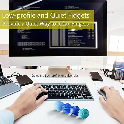 Miniatura 21 de Bolas magnéticas de silicona para adultos y adolescentes, 4 juguetes sensoriales para aliviar el estrés para autismo, TDAH, ansiedad, artilugios