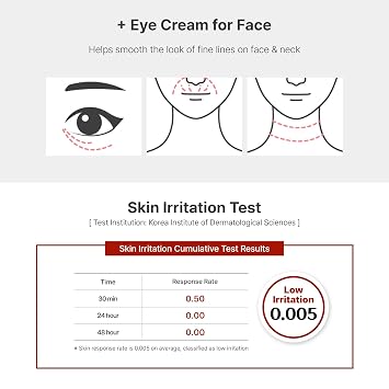 TROIAREUKE Anti-Wrinkle Eye Cream, Intensive Anti-Aging Firming Cream For Face and Neck | Rose Infused Moisturizer Packed With Antioxidants from Peptides and Botanical Extracts, Korean Skin Care