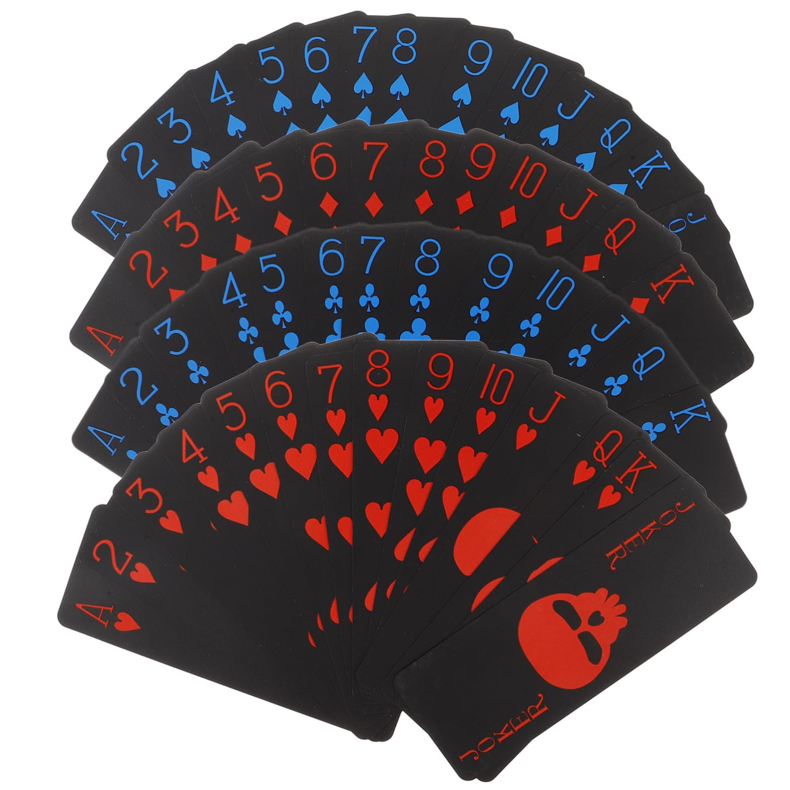 VICASKY Baraja De Póker De PVC Diseño De Calaveras Cartas De Resistentes para Fiestas y Reuniones Al Aire