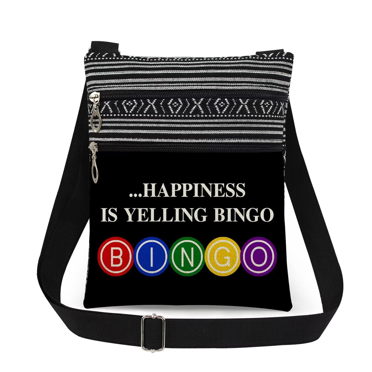 XiaoGalaee Bingo Player Game Adjustable Crossbody Bag Gift for Bingo Lovers Women Men Game