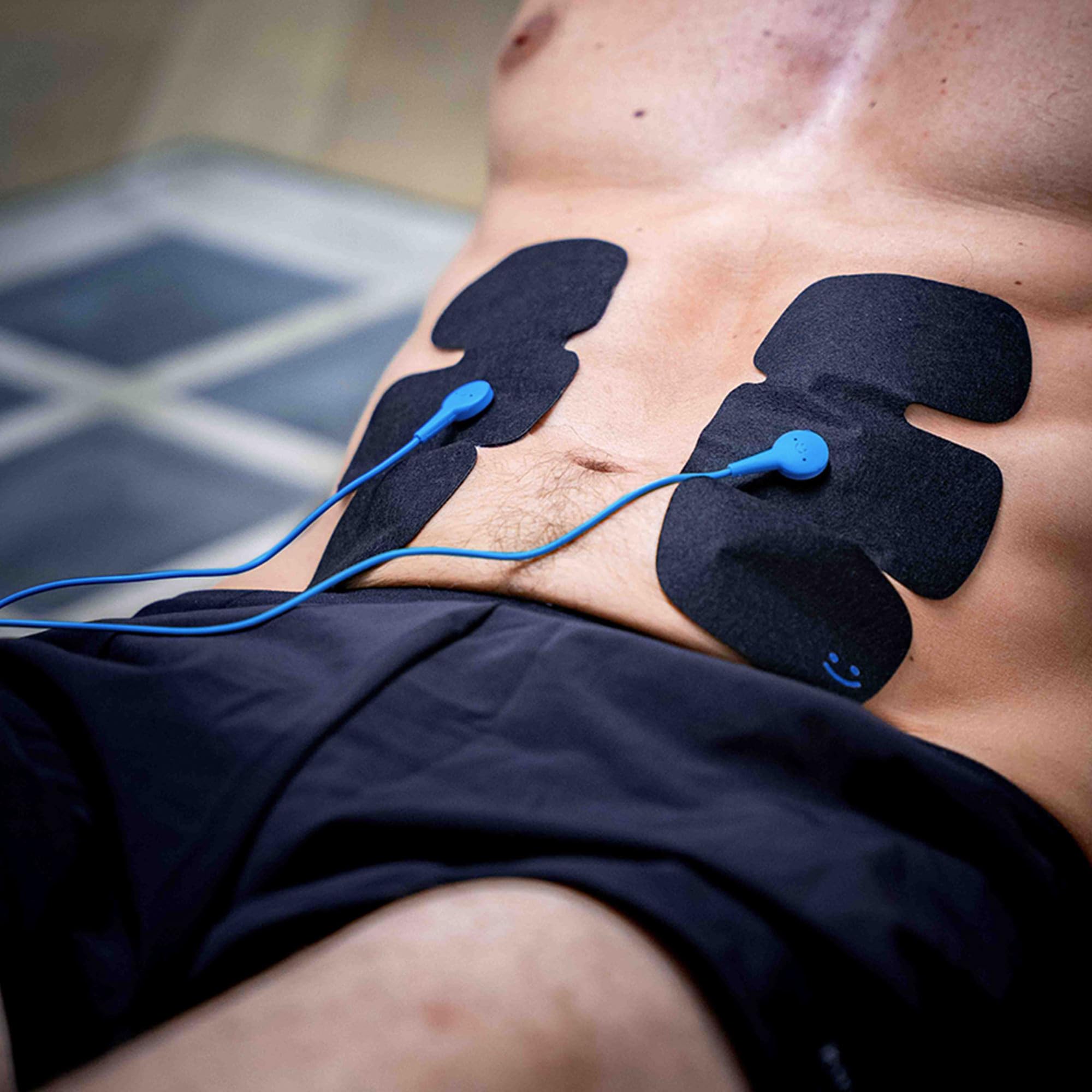 Kit de Abdominales Bluetens: Clip para Electrodos Abdominales + Electrodos