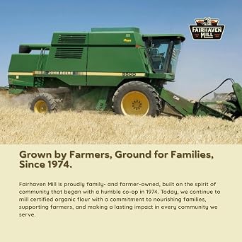 Fairhaven Mill Fine Ground Whole Grain Rye Flour - USDA Organic Certified and Non-GMO - Ideal for Pumpernickel, Artisan Breads & Sourdough - USA Grown and Milled - 5 lbs Bag