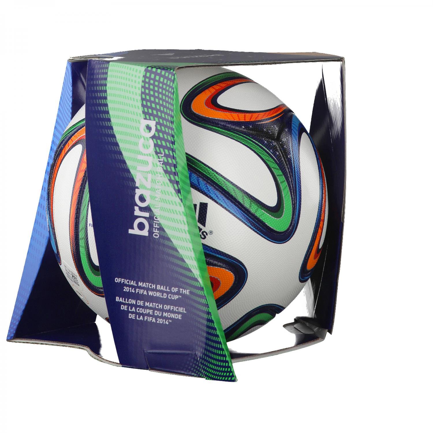 adidas Spielball Brazuca Offical Match Ball, Vicred/Lgfogo/Crared, 5, G73617