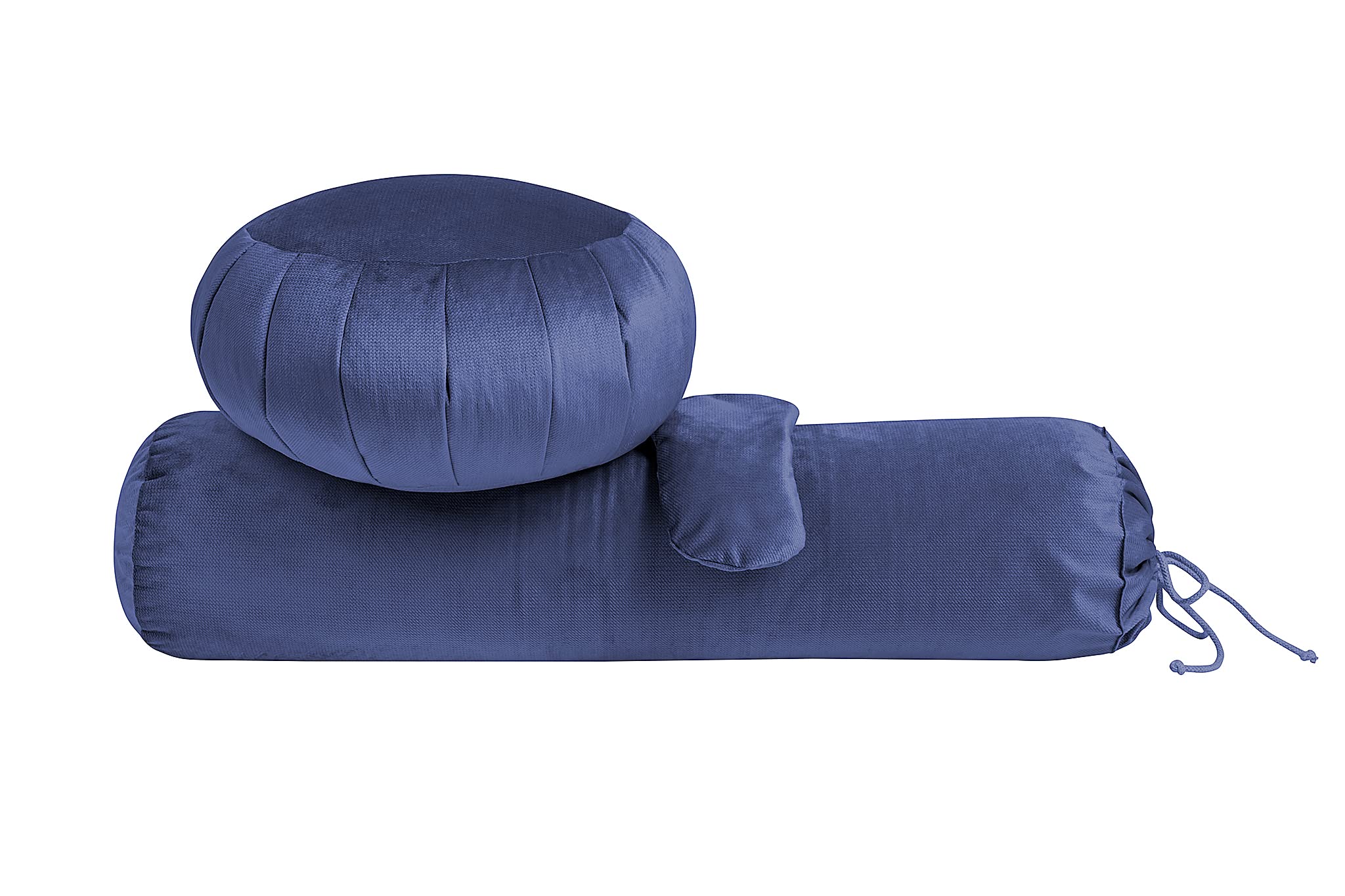 Yoga Set Yogabolster Zafu Kissen Augenkissen Buchweizen Leinsamen Füllung Samtoptik Meditationskissen Yogakissen Yogarolle Night Sky