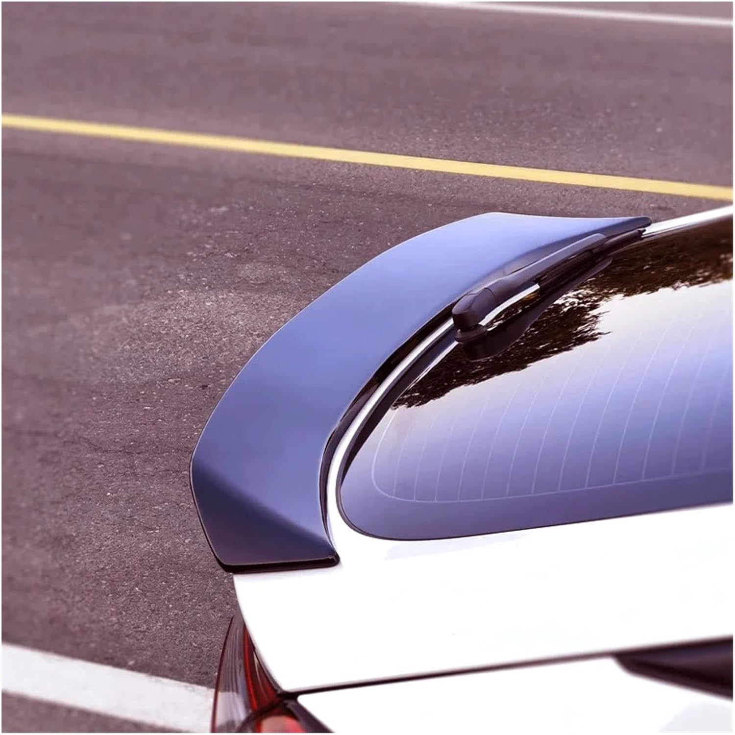Black Spoiler Compatible for Honda Civic Hatchback 2021 22 23 11th Generation Carbon Surface Car Rear Wing(Carbon Paint)