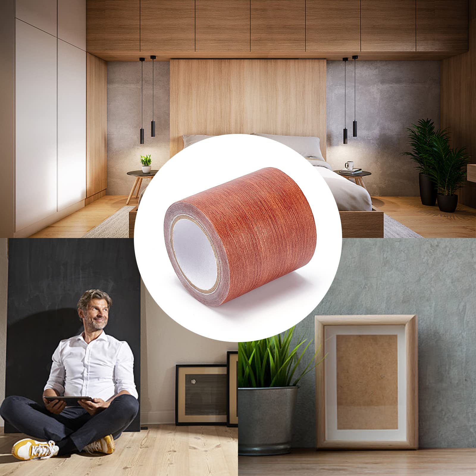 Feutre Feutrine Autocollante, 30x200cm Patin Feutre Autocollant, Noir