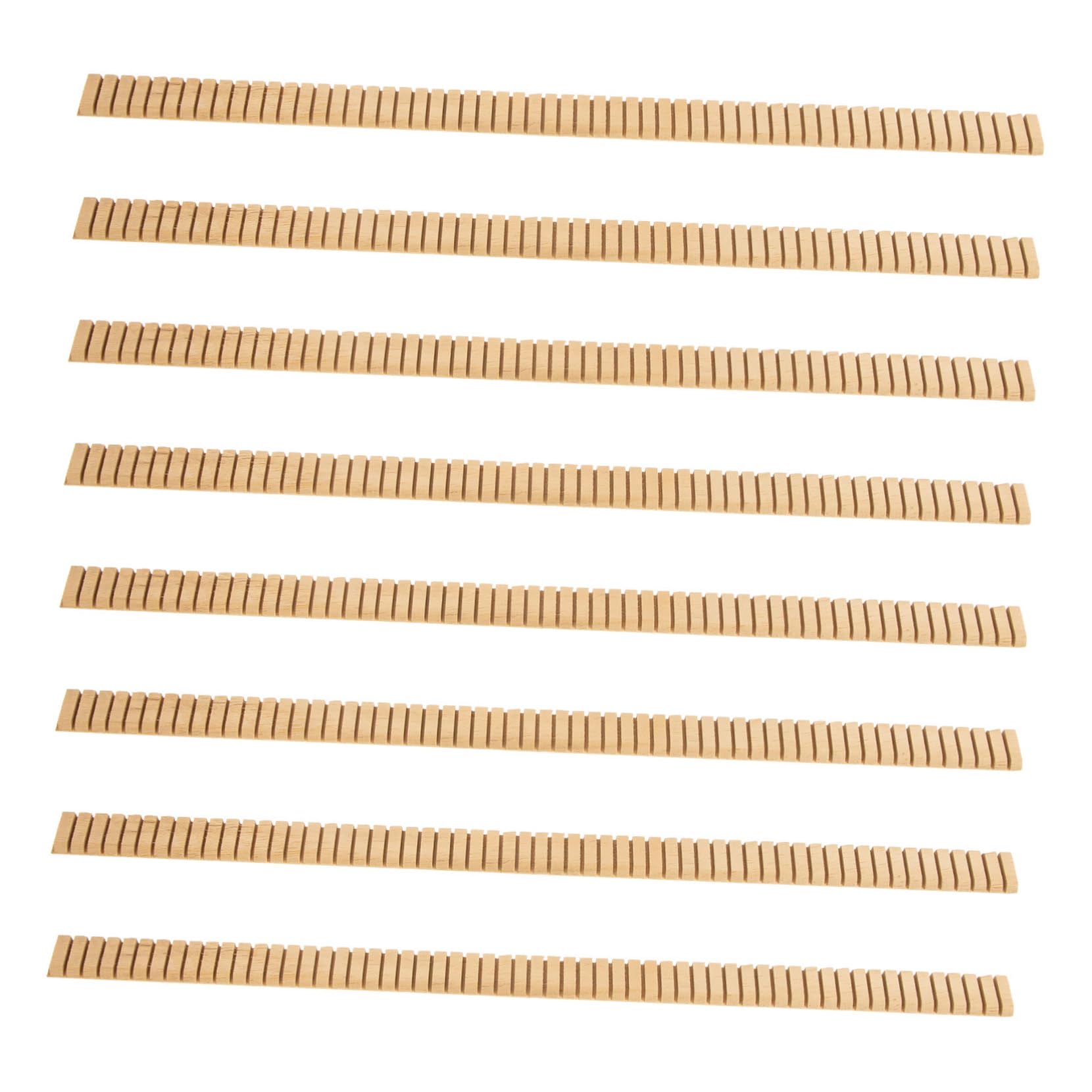 HEMOTON Space-saving Guitar Accessories 8 Pcs Flexible Wood Strips for Acoustic Guitar Decoration Repair