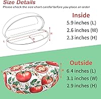 Vista 2 de bvya Funda rígida unisex para lentes de sol, estuche grande para gafas de sol de gran